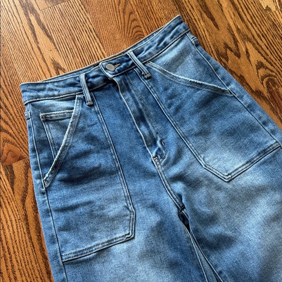 Just Black Patch Pocket Wide Leg Jeans - Picture 3 of 6